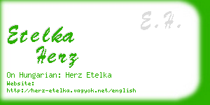 etelka herz business card